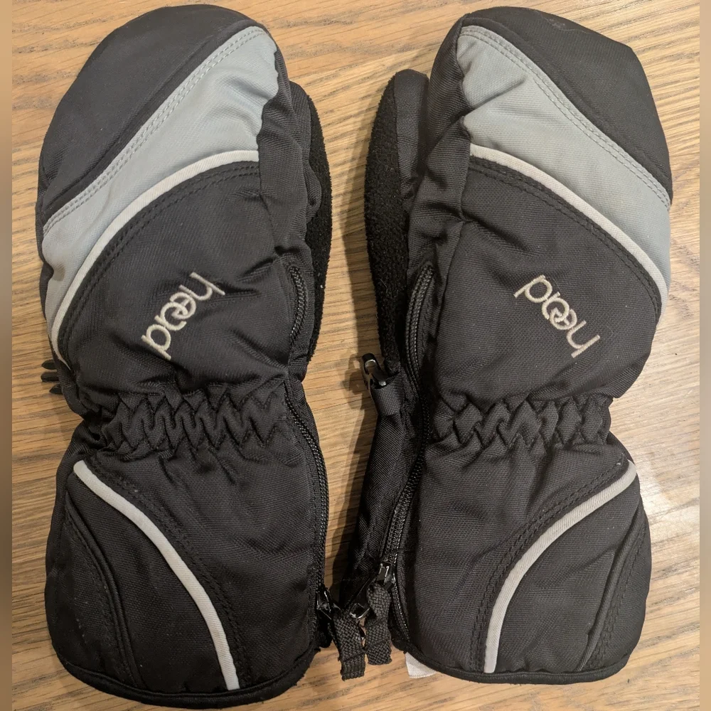 HEAD Junior Ski & Snowboarding Mittens - Black Size Small